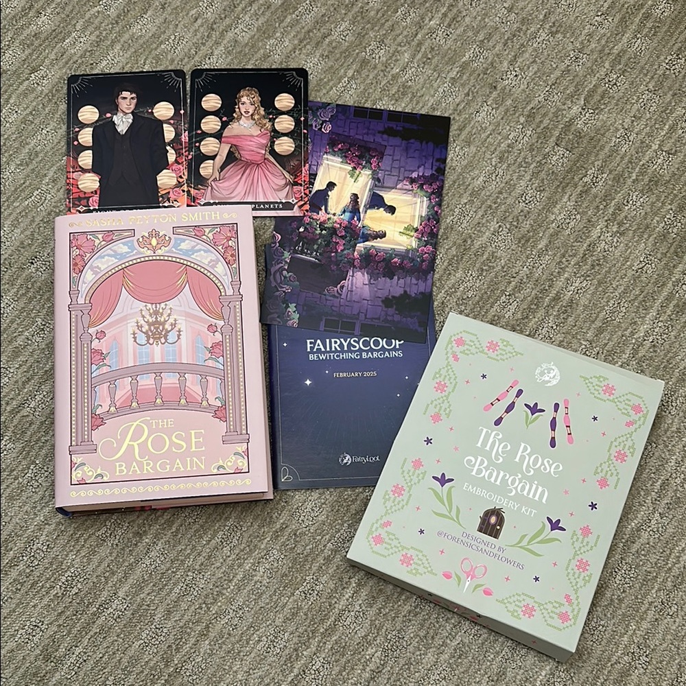 Fairyloot The Rose Bargain by Sasha Peyton Smith Book and Related Goodies